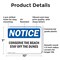 Signmission Conserve The Beach Stay Off The Dunes, 10 in W x Rectangle, Plastic OS-2PACK-NS-P-710-L-10791 - alternate 8
